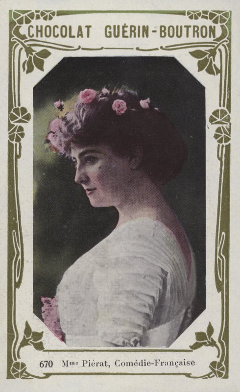Madame Pierat, Comedie-Francaise (färgad bild) av French School
