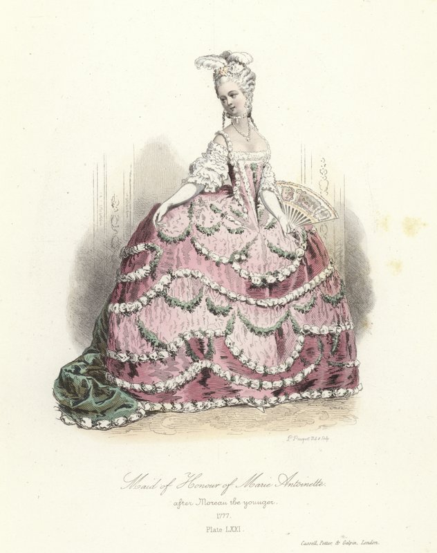 Marie Antoinettes brudtärna av French School