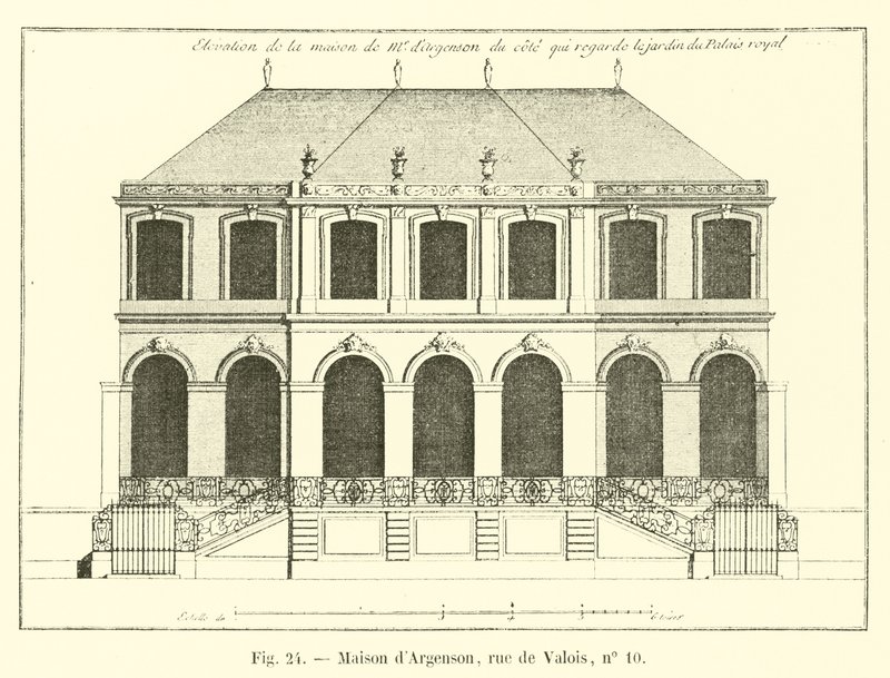Argenson House, rue de Valois, nr 10 av French School