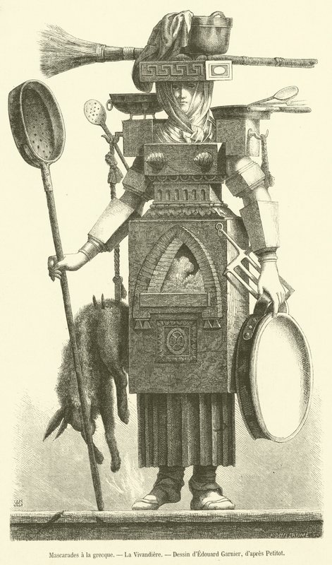Grekiska maskerader, La Vivandiere (gravyr) av French School