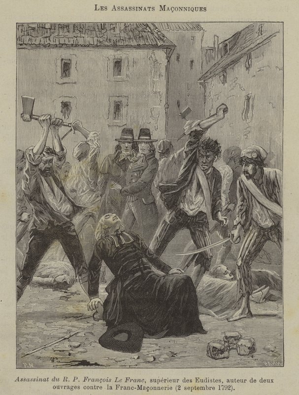 Frimurarmord (gravyr) av French School