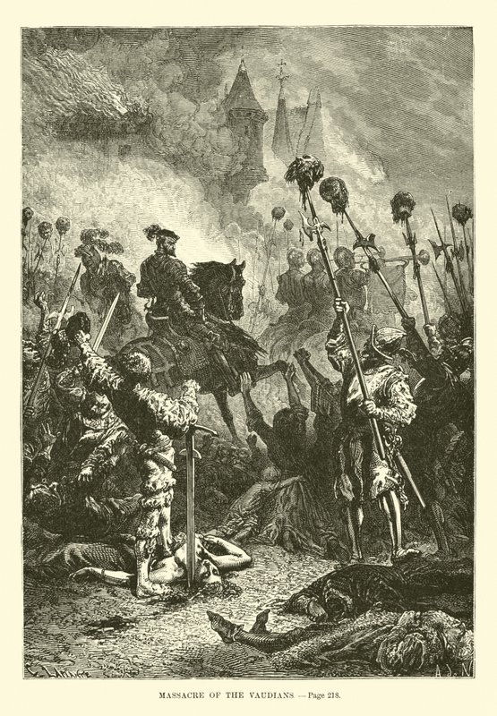 Massaker av Vaudians av French School