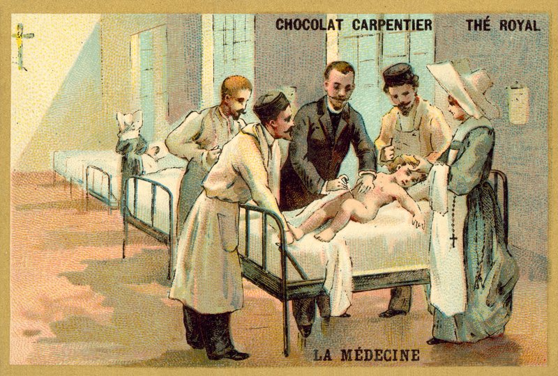 Medicin (chromolitho) av French School