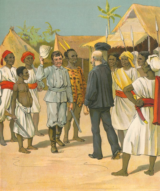 Möte mellan Stanley och Livingstone av French School
