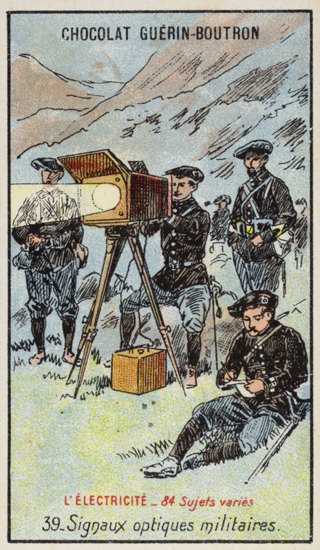 Militära optiska signaler (chromolitho) av French School