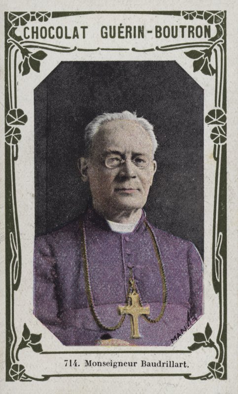 Monseigneur Baudrillart (färgad bild) av French School