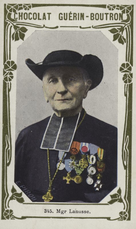 Monseigneur Lanusse (färgad bild) av French School