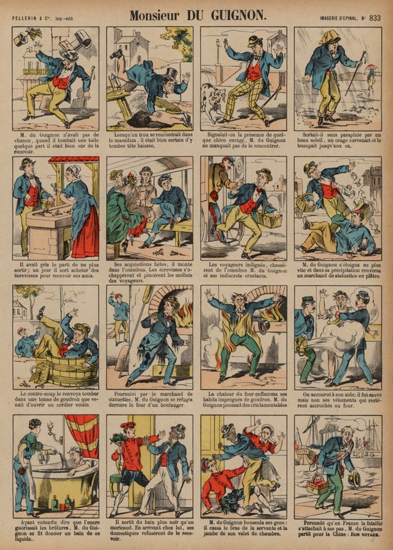 Monsieur de Guignon (färgad gravyr) av French School