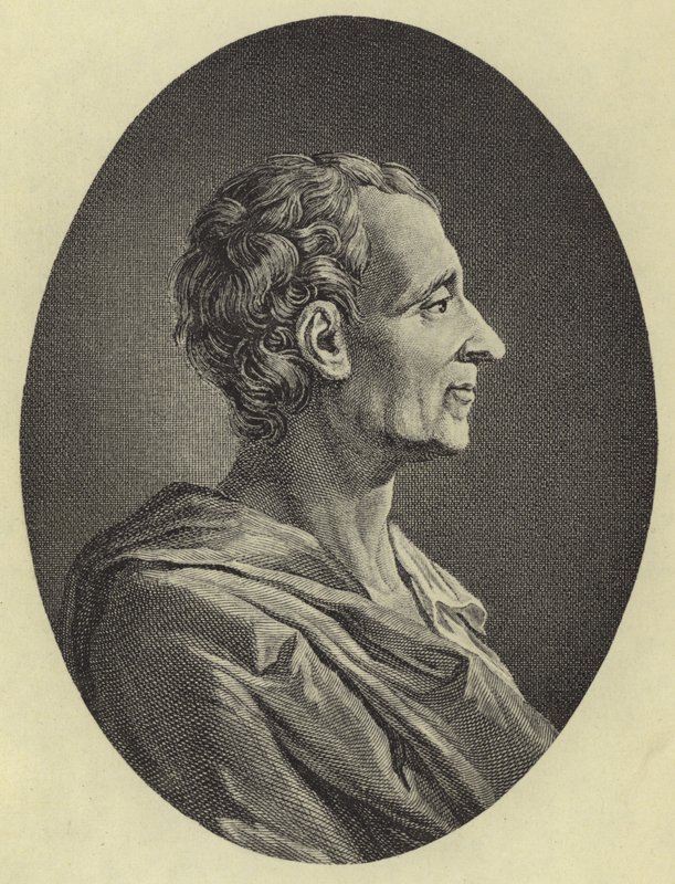 Montesquieu (fotogravyr) av French School