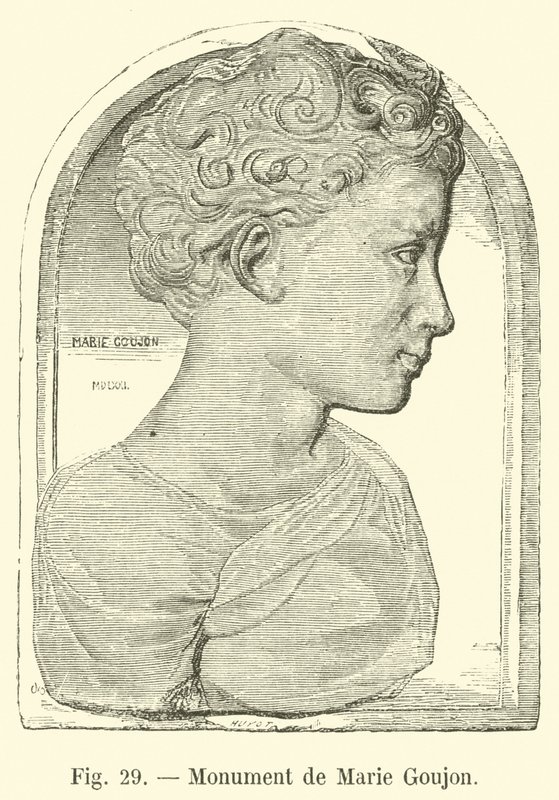 Marie Goujons monument av French School