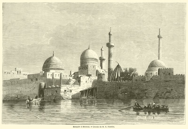 Mosquee a Mossoul (gravyr) av French School