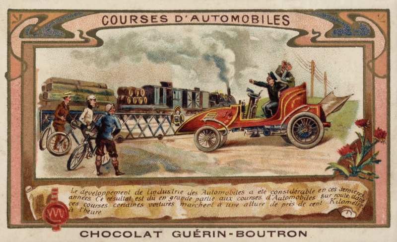 Motorracing (chromolitho) av French School