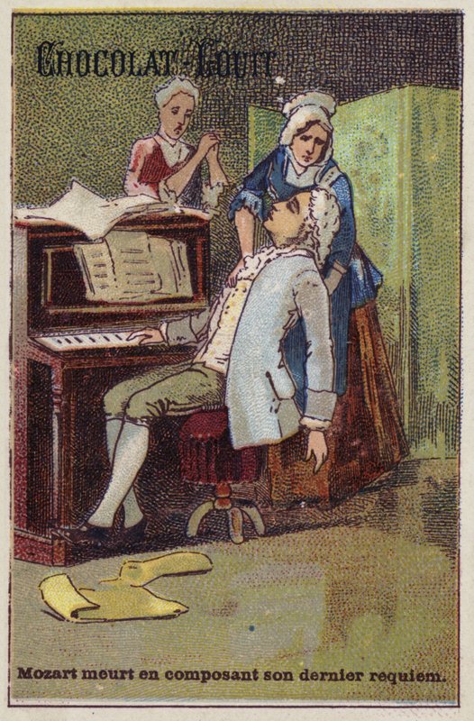 Mozart dör när han komponerade sitt sista rekviem av French School