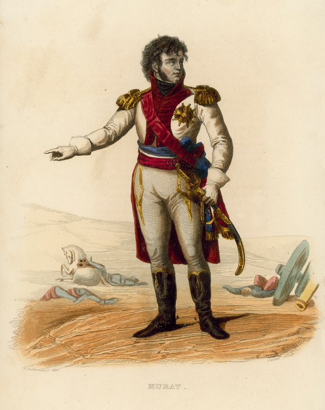 Murat (färgad gravyr) av French School