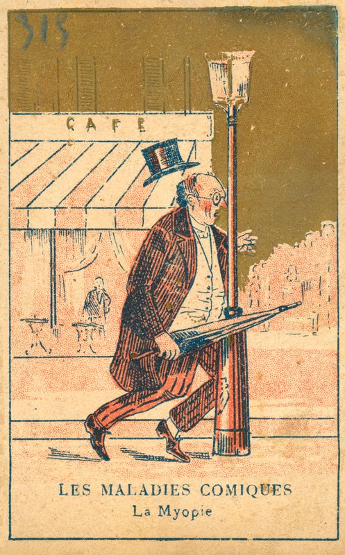 Myopi (chromolitho) av French School