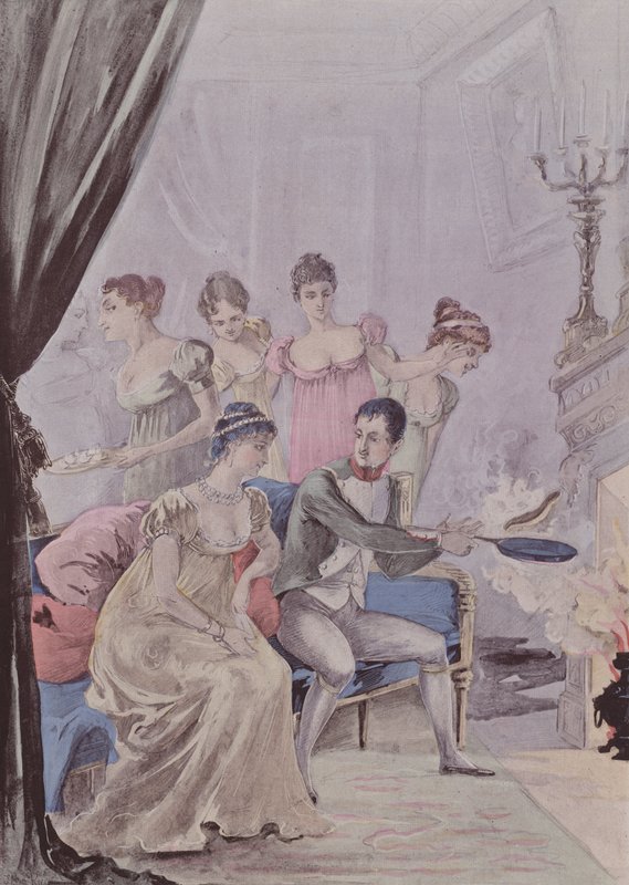Napoleon hos Marie-Louise av French School