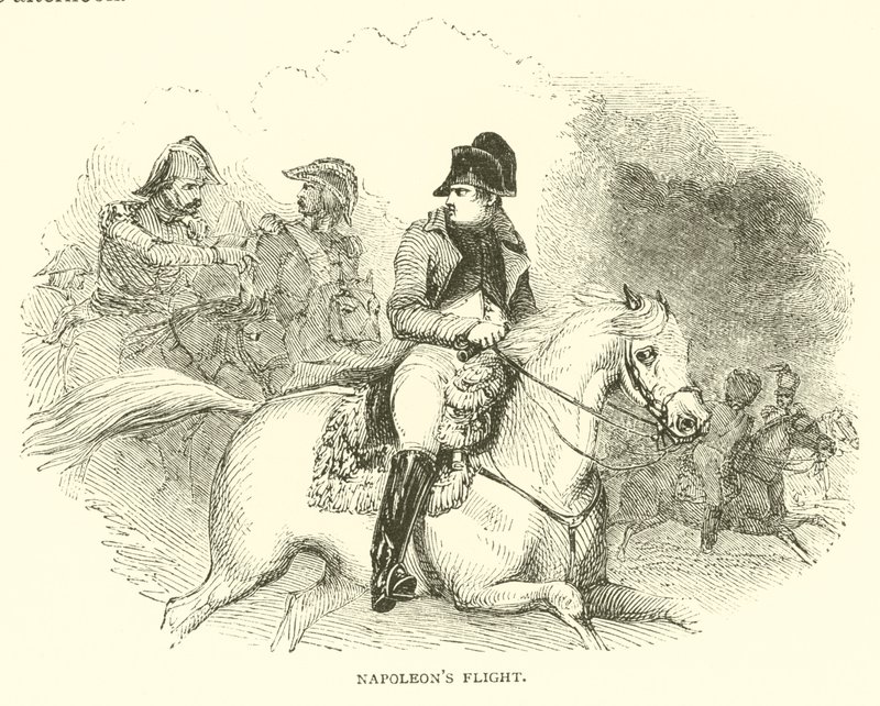 Napoleons flyg (gravyr) av French School