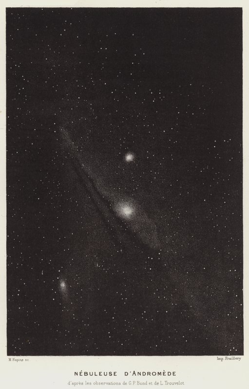 Andromeda Nebula (litho) av French School