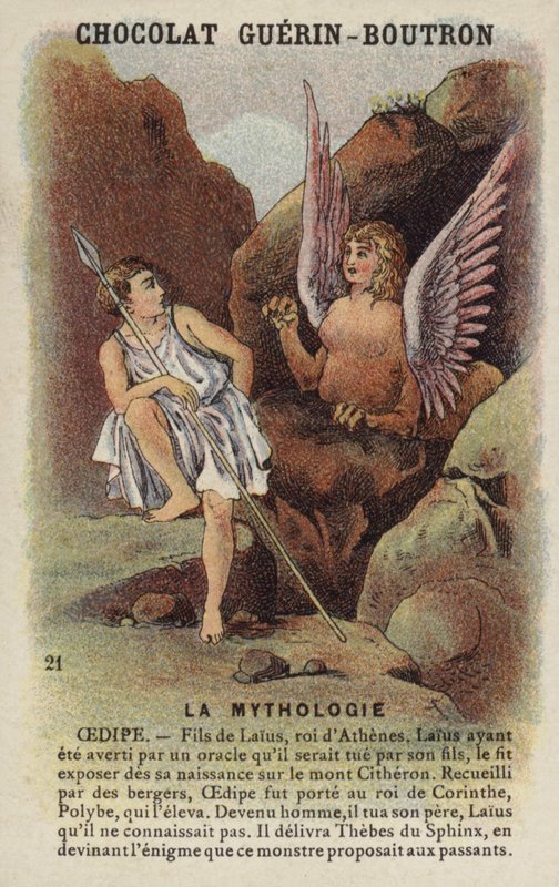 Oidipus och sfinxen av French School