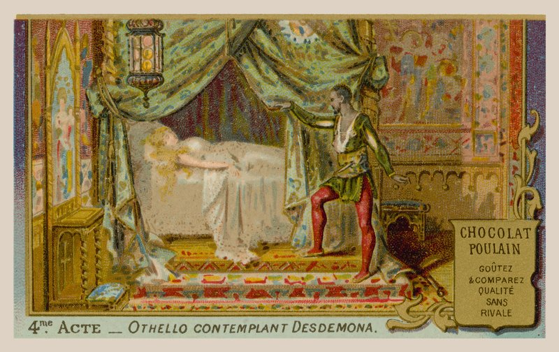Othello överväger Desdemona av French School
