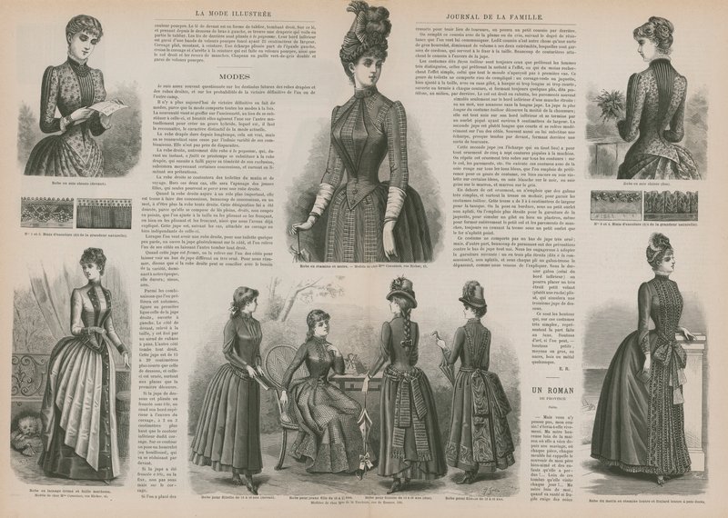 Sida från La Mode Illustree av French School