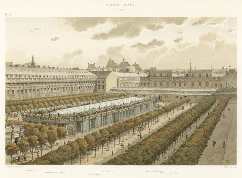 Kungliga slottet, 1794 av French School