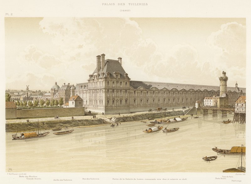 Tuileriepalatset, 1640 av French School