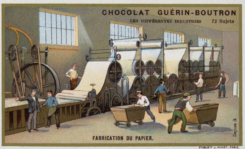 Papperstillverkning (chromolitho) av French School