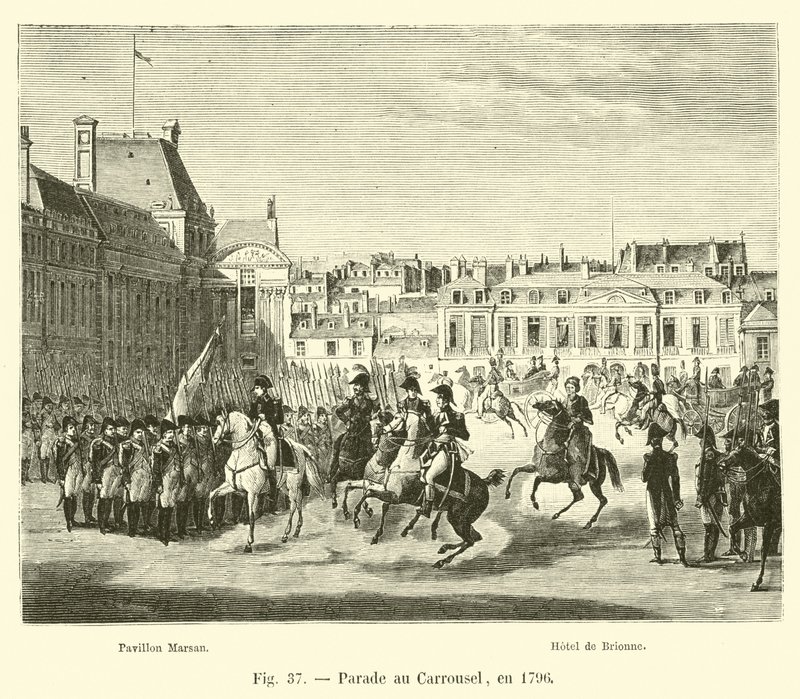 Parad vid karusellen, 1796 av French School