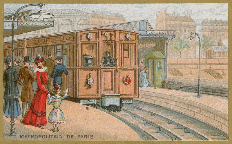 Paris tunnelbana av French School