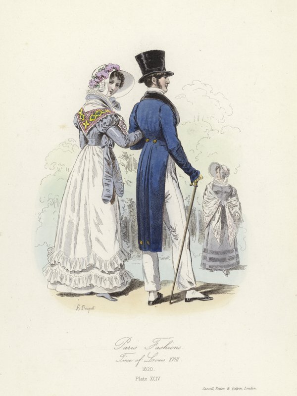 Paris mode, tid för Ludvig XVIII av French School