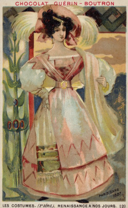 Parisiskt mode, 1827 av French School