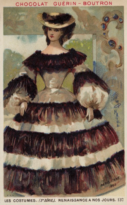 Parisiskt mode, 1863 av French School
