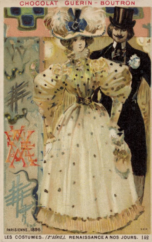 Parisiskt mode, 1896 av French School