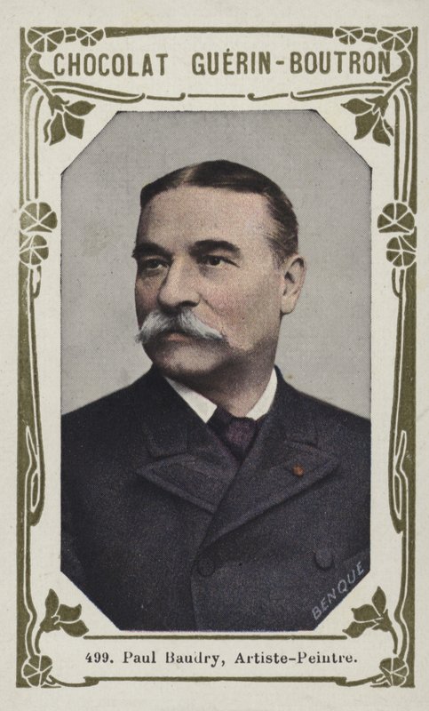 Paul Baudry, målare (färgad bild) av French School