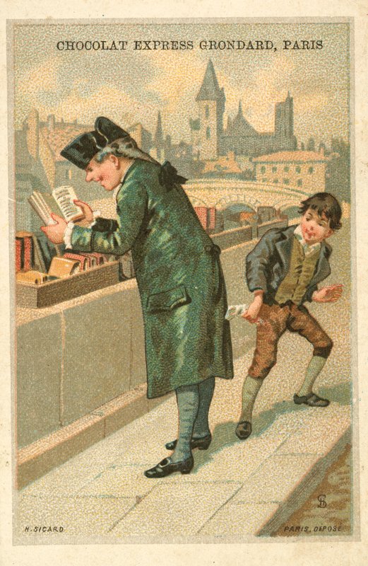 Ficktjuv (chromolitho) av French School