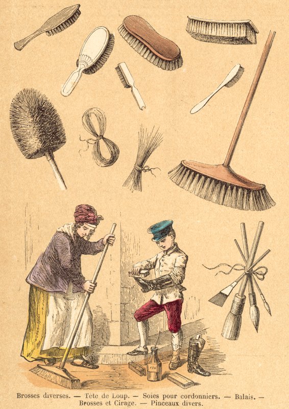 Gris (färgad gravyr) av French School