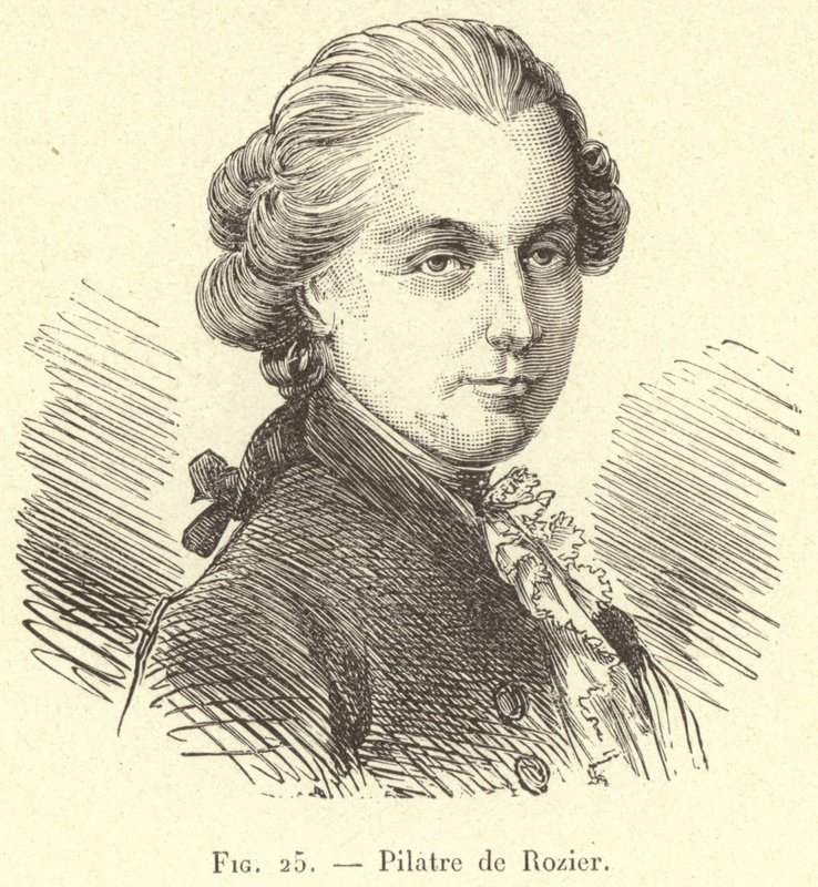 Pilatre de Rozier (gravyr) av French School