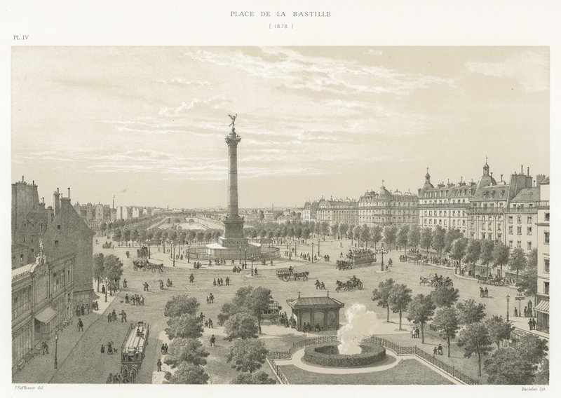 Place de la Bastille, 1878 av French School