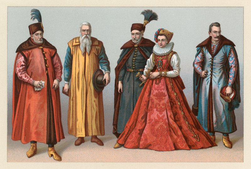 Polen kostym av French School
