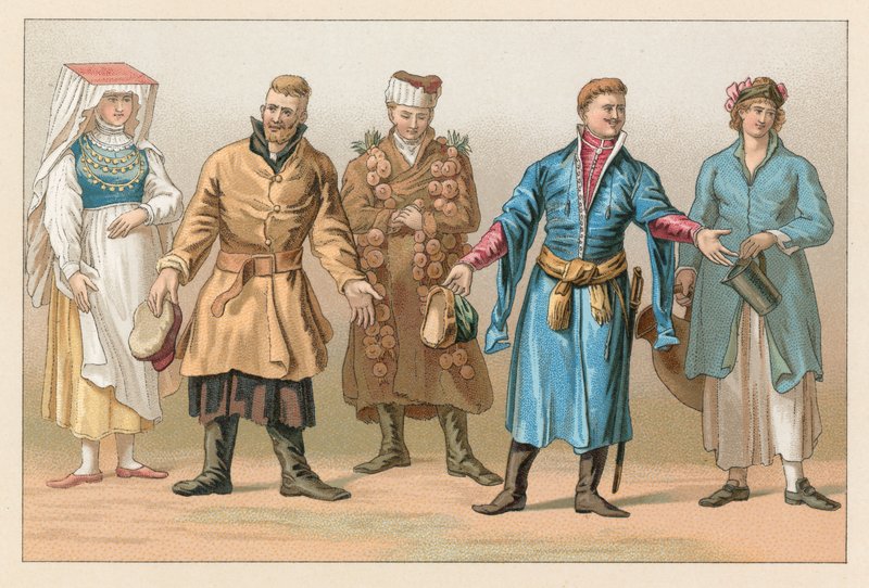 Polen kostym av French School