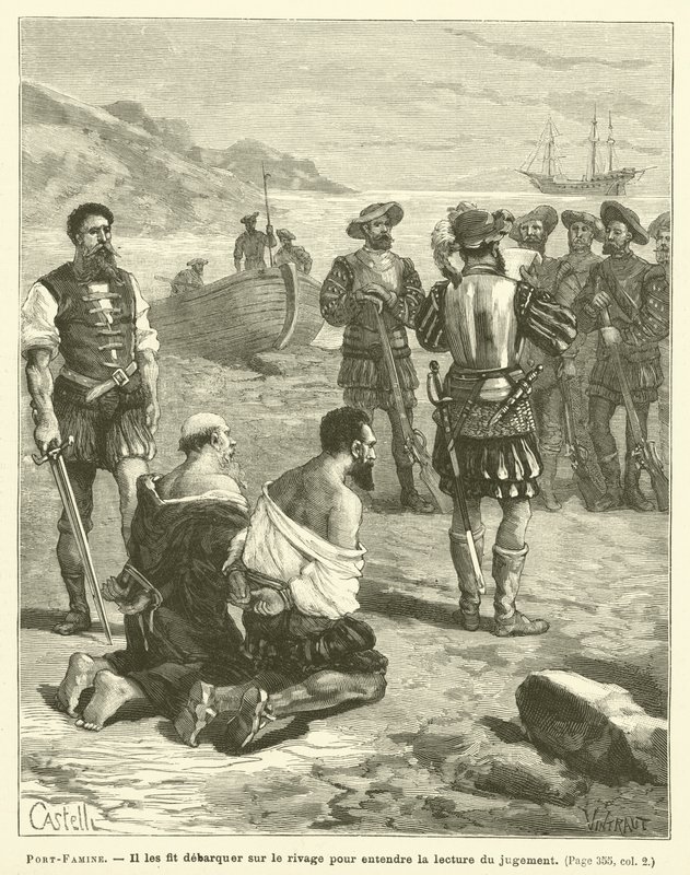 Port-Famine (gravyr) av French School