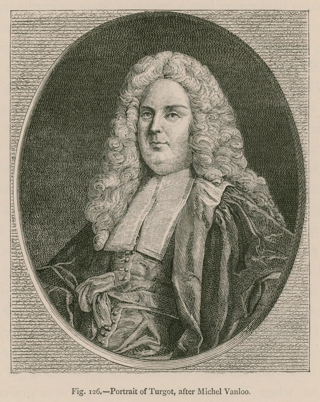 Porträtt av Turgot, efter Michel Vanloo av French School