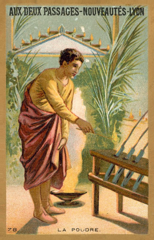 Pulver (chromolitho) av French School