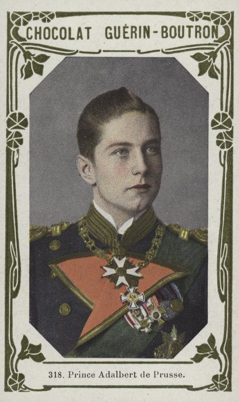 Prins Adalbert de Prusse (färgad bild) av French School