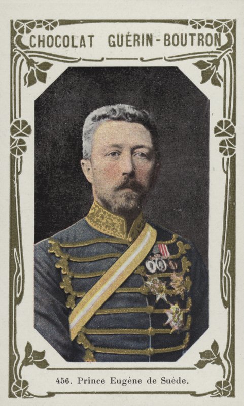 Prins Eugene de Suede (färgad bild) av French School