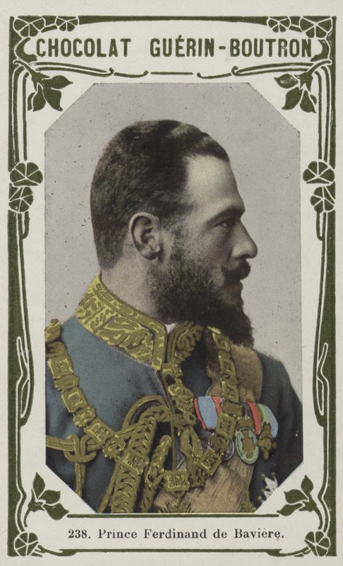 Prins Ferdinand de Baviere (färgad bild) av French School