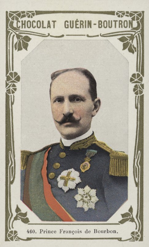 Prins Francois de Bourbon (färgad bild) av French School