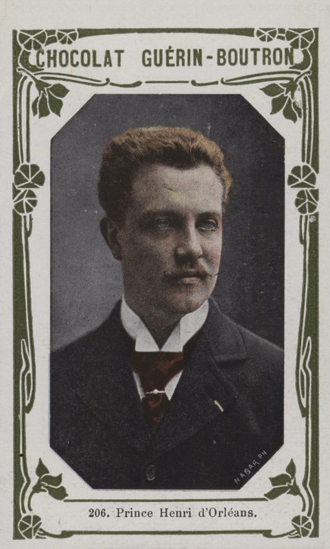 Prins Henri dOrleans (färgad bild) av French School