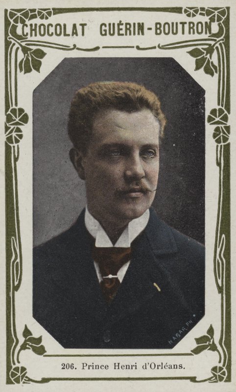 Prins Henri dOrleans (färgad bild) av French School
